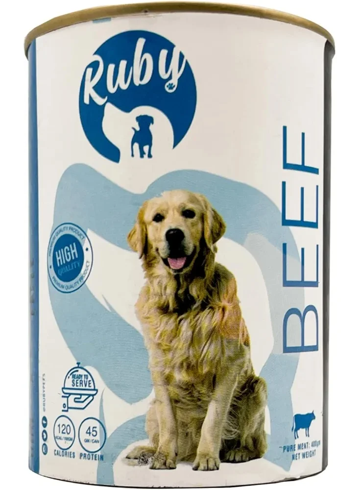 Ruby With Beef Dog Wet Food 400g
